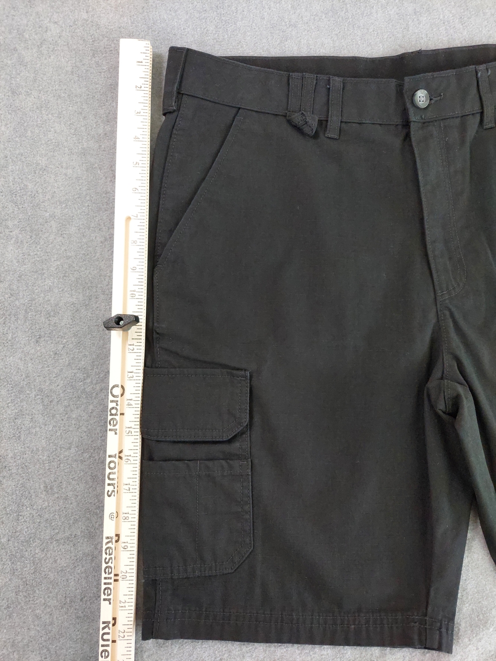 Brahma Men's Canvas Workwear Cargo Shorts Black Soot Size 36 - Picture 4 of 11